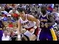 Arvydas Sabonis [23pts/10reb] VS Shaquille O'Neal [27pts/8reb] - 1997