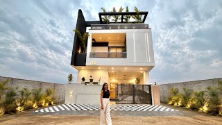 सिर्फ़ 139 गज के प्लॉट पर इतनी आलीशान कोठी 😱 25X50 House design With Lift Garden & Modern interior  