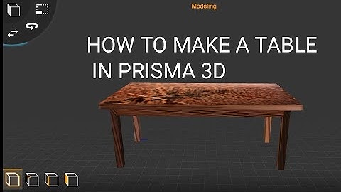 How to make a table in prisma 3d