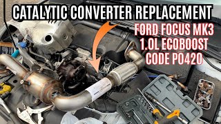 Code 0420 - Focus 1.0 Ecoboost catalytic converter replacement #ford 
