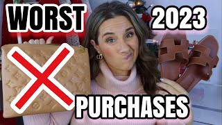 WORST LUXURY PURCHASES 2023 - THESE ITEMS DID NOT WORK FOR ME