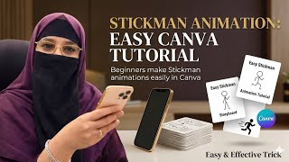 Stickman Animation Tutorial in Canva Easy Beginner Animation ||How to Make Stickman Animation Video