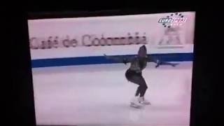 Surya Bonaly 1998 European Championship technical program [2nd after this skate]