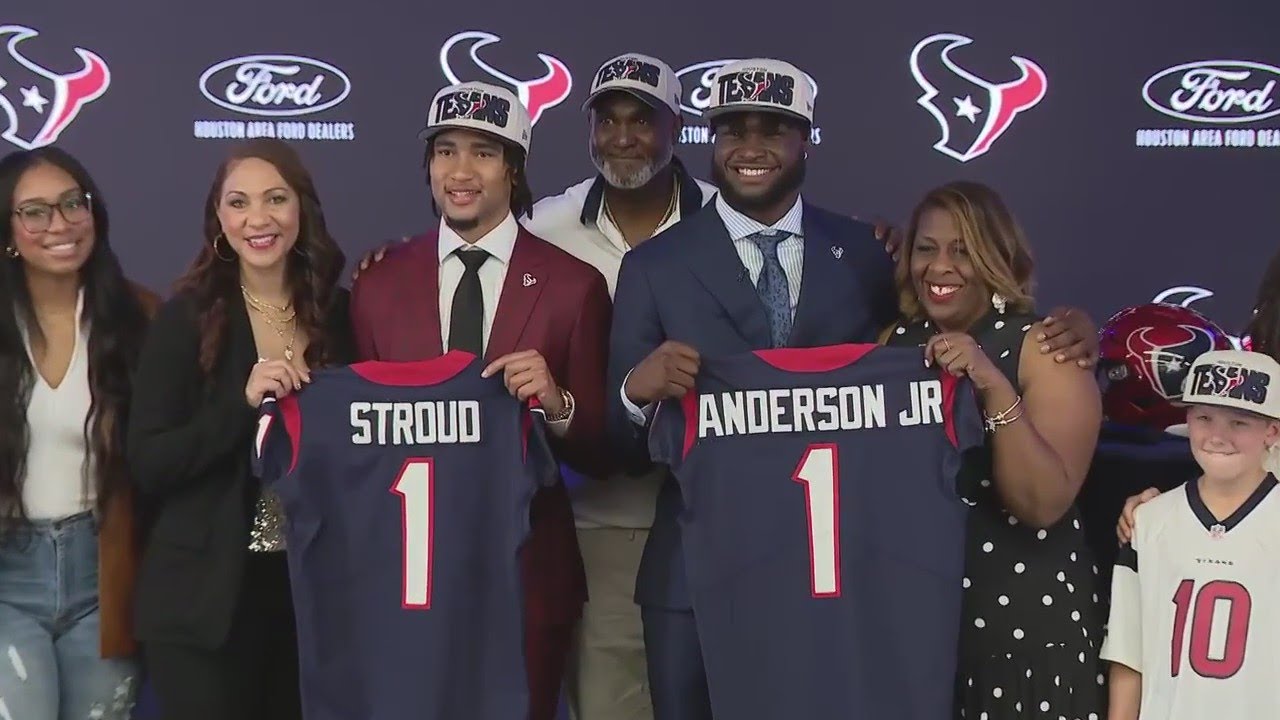 2023 NFL Draft: C.J. Stroud and Will Anderson Jr. introduced to Houston ...