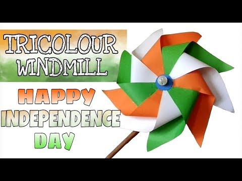 How to make windmill || charkha || tricolour ||paper orgami || diy idea || for kids