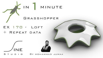 Grasshopper in 1 minute - EX 170 - Loft + Repeat data