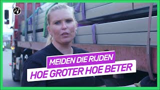 Adine is kampioen in lange vrachten | Meiden Die Rijden | NPO 3 TV