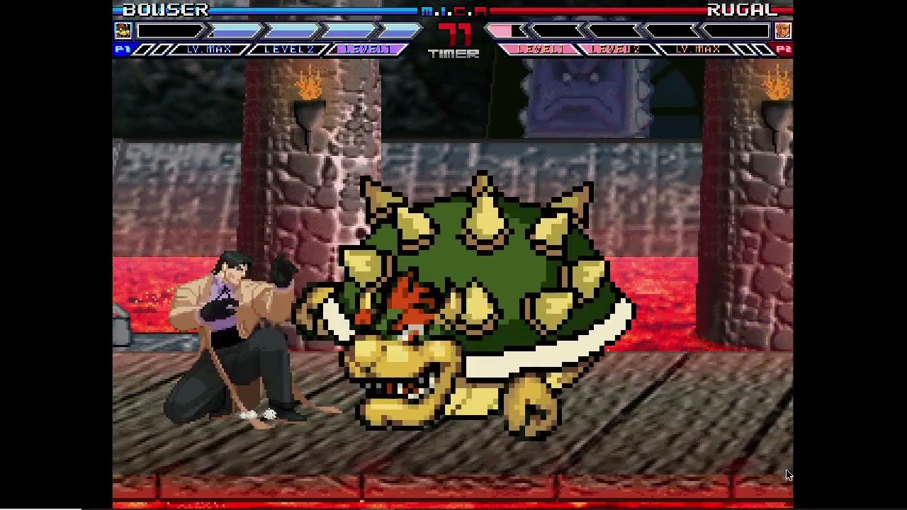 Karane MUGEN Battle #326: Bowser vs Rugal Bernstein