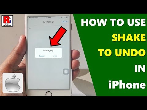 HOW TO USE 'SHAKE TO UNDO' IN iPhone
