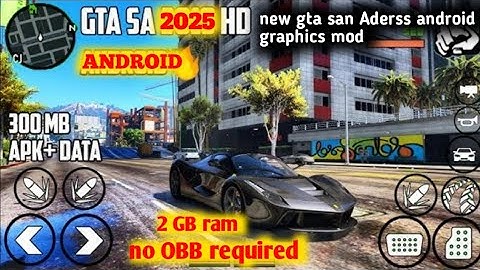 GTA SA Android Realistic Graphics Mod 2025  gta sa Definitive Edition graphics mod Android #gtasa