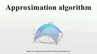 Approximation algorithm