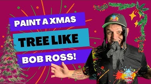 #Paint a #Christmastree like #BobRoss! Painting #Tutorial Wet On Wet technique by #paintwithjosh