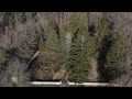 Vue aérienne par drone du cimetière des fous à Evreux dans l’Eure