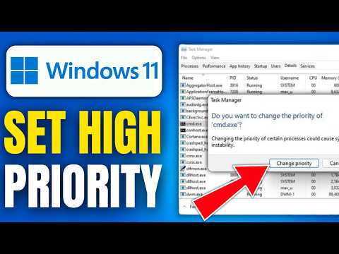 How to Set High Priority for Any App in Windows 11 (2026 Easy Method)