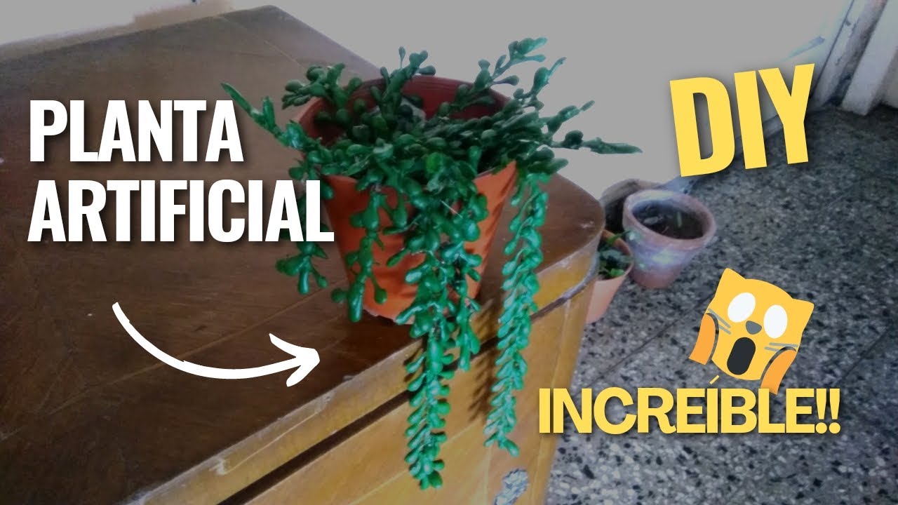 DIY- Como hacer una PLANTA ARTIFICIAL con SILICONA 2023- How to make an artificial plant