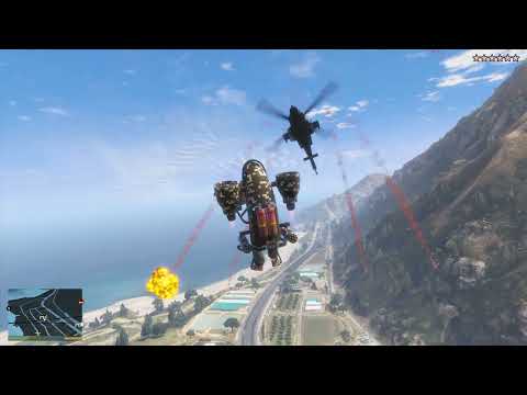 GTA 5 - Jetpack Rampage + Ten Star Escape