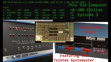 This Old Computer Episode 3 Teletek Systemaster S-100 Z80 Computer, Taking Cautious Baby Steps