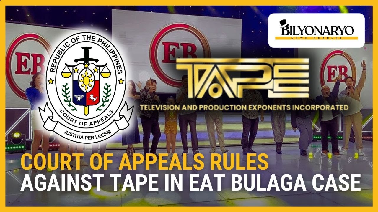 Апелляционный суд вынес решение против TAPE в деле Eat Bulaga | Newsfeed Weekend