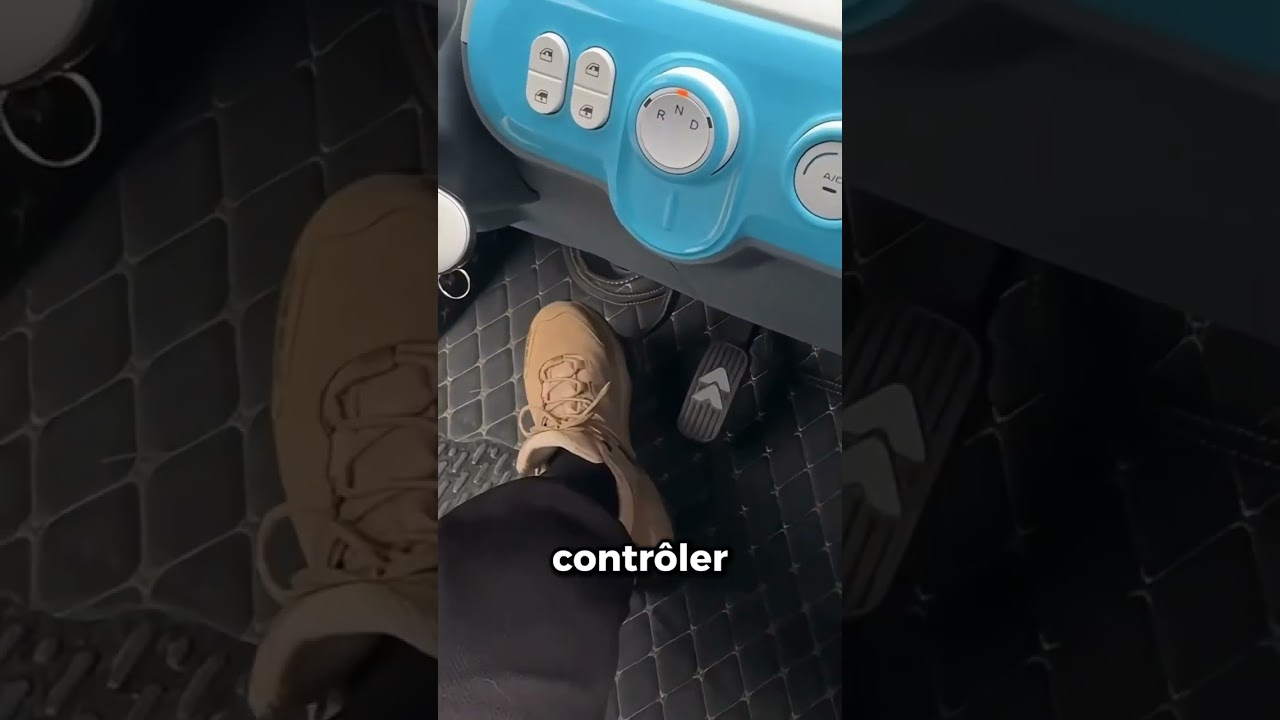 Il a acheté une voiture… Mais tout se contrôle avec des boutons.