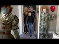 "IT" CREEPY CLOWN PRANK ON FAMILY!