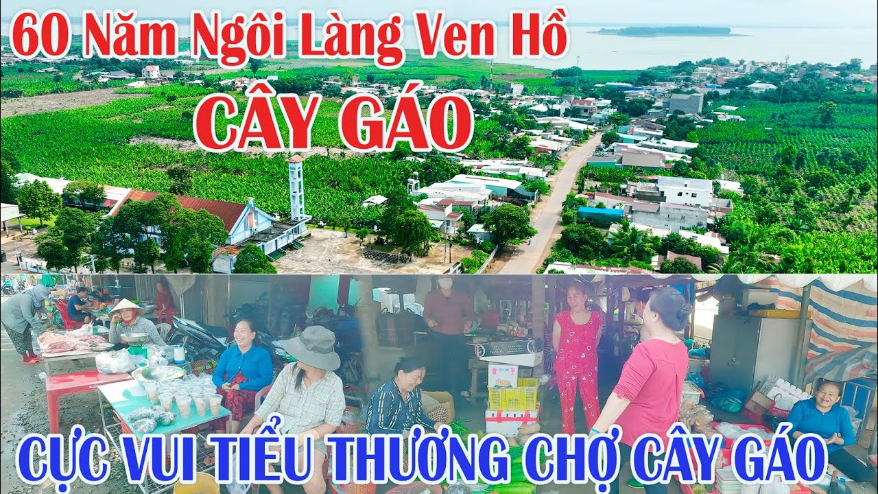 Ngôi làng 60 Năm Ven Hồ | Làng và Chợ CÂY GÁO Ngày nay Ra Sao ? | Vui Vẻ Thân Thiện Chợ CÂY GÁO .
