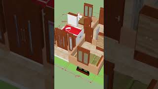 Denah Rumah 6x7 meter #shorts #denahrumah