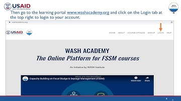 WASH Academy LMS - Self Registration (English Version)