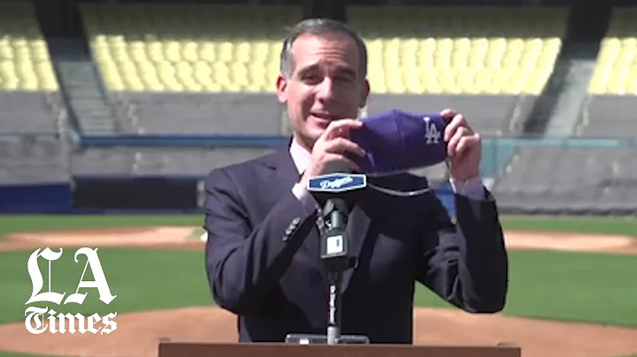 Mayor Eric Garcetti and Dodgers announce opening o...