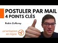 Recherche demploi comment bien postuler par mail