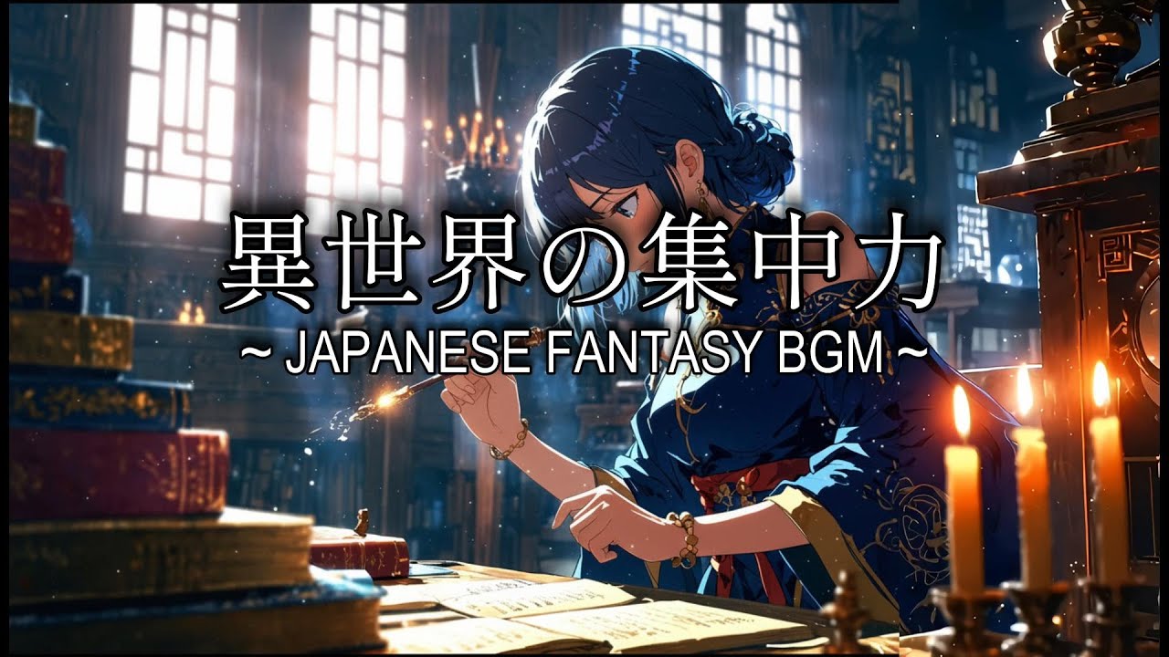 【幻想和風BGM】異世界の書斎 - 思考を研ぎ澄ます神秘の調べ【作業用/集中】 / Japanese Fantasy BGM - The Otherworld Library