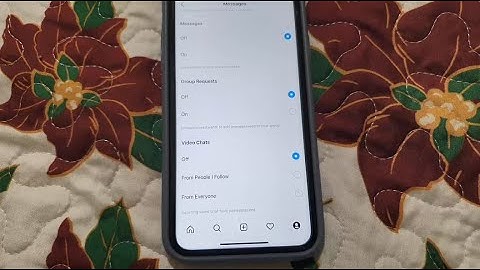 Disable Video Call on Instagram