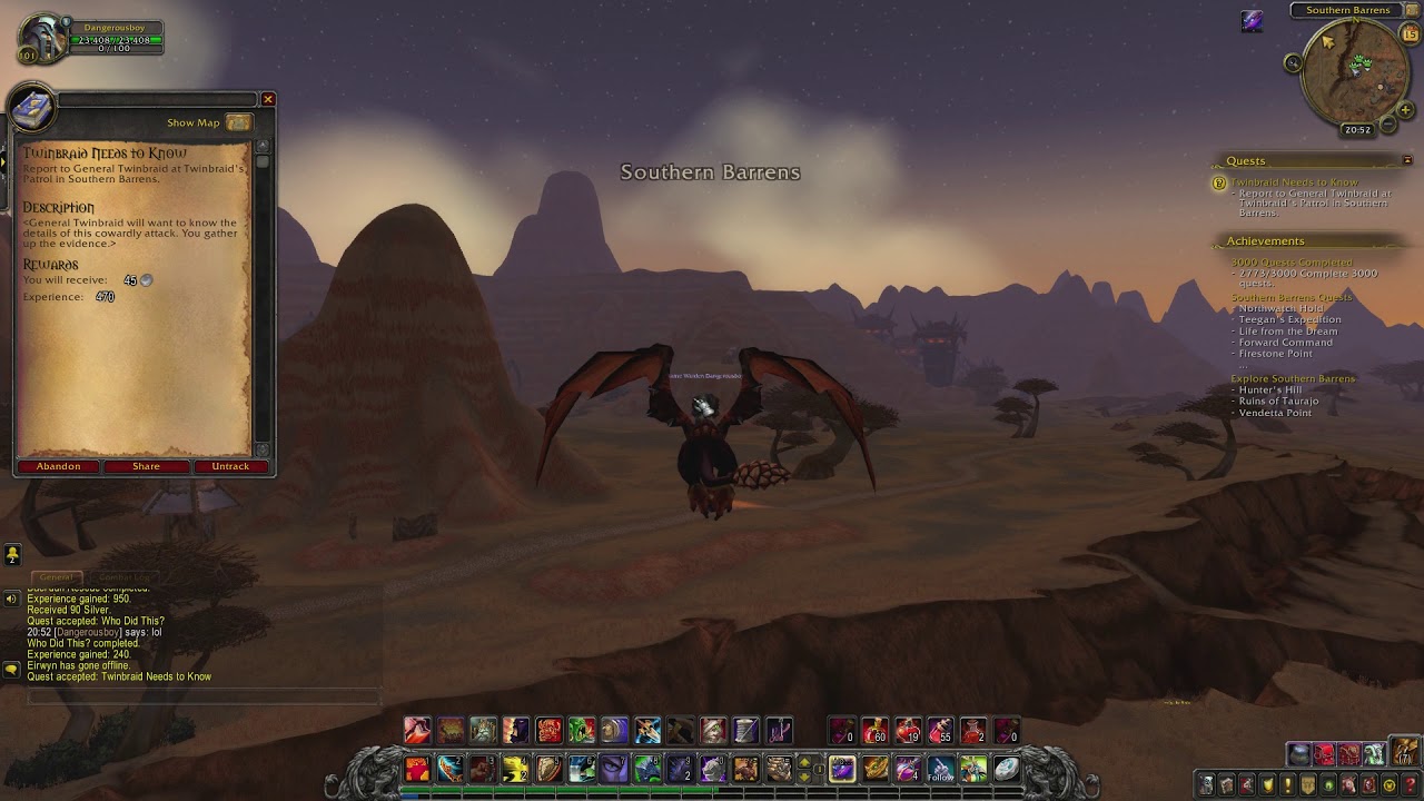 World of Warcraft: Twinbraid Needs to Know - Quest ID 25174 (Gameplay/Walkthrough)