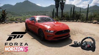 Forza Horizon 5 - Mustang Shelby GT &#39;18 Steering Wheel G29 Gameplay