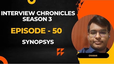 Synopsys Interview Experience | ECE | Superdream | VIT | #placements