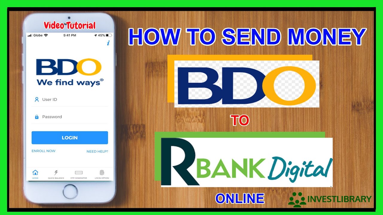 BDO to Robinsons Bank How to Transfer from BDO to RBank Mobile App