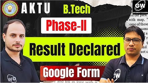 SEM-I and SEM-III RESULT OUT I AKTU 2024-25 PHASE-II ODD SEM Congratulations