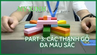 Hướng dẫn xếp mô hình từ các thanh gỗ đa màu sắc by MY XINH 227 views 4 years ago 3 minutes, 25 seconds