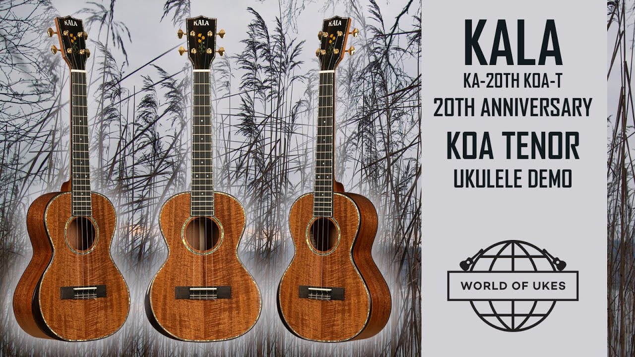 Демонстрация теноровой укулеле Koa, выпущенной к 20-летию компании Color.