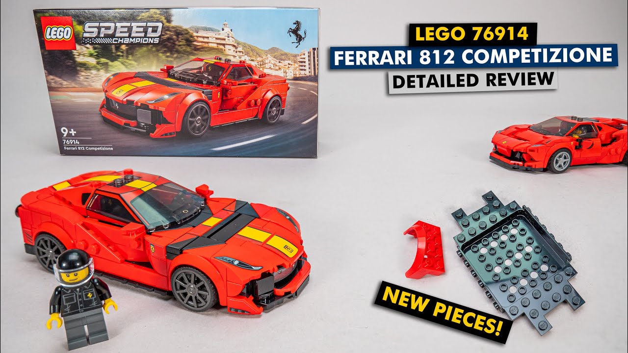 LEGO Speed Champions 76914 Ferrari 812 Competizione detailed
