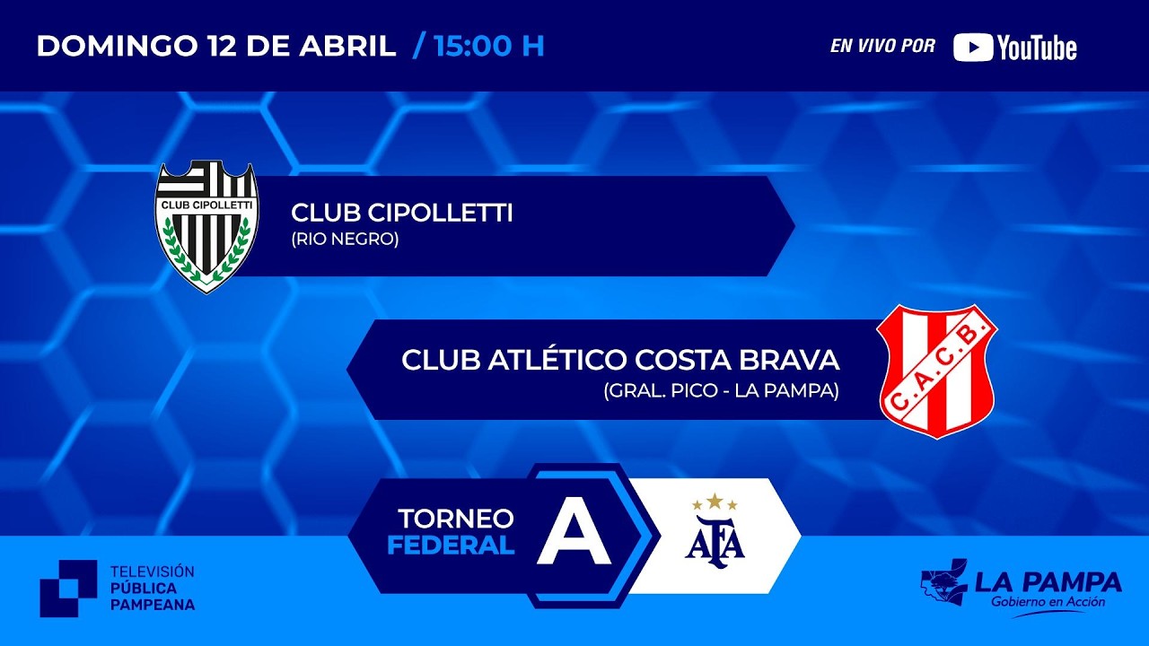 FUTBOL FEDERAL A - Club Cipolletti vs Costa Brava - YouTube