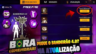 CORREE!! PEGUE O NOVO BANDEIRÃO 4.0? NOVA ROUPA GRÁTIS, CUBO MÁGICO E CORAÇÃO URBANO - FREE FIRE