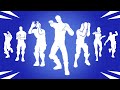 All popular fortnite dance  emotes stay afloat run it down ask me bad bunny scenario tootsee