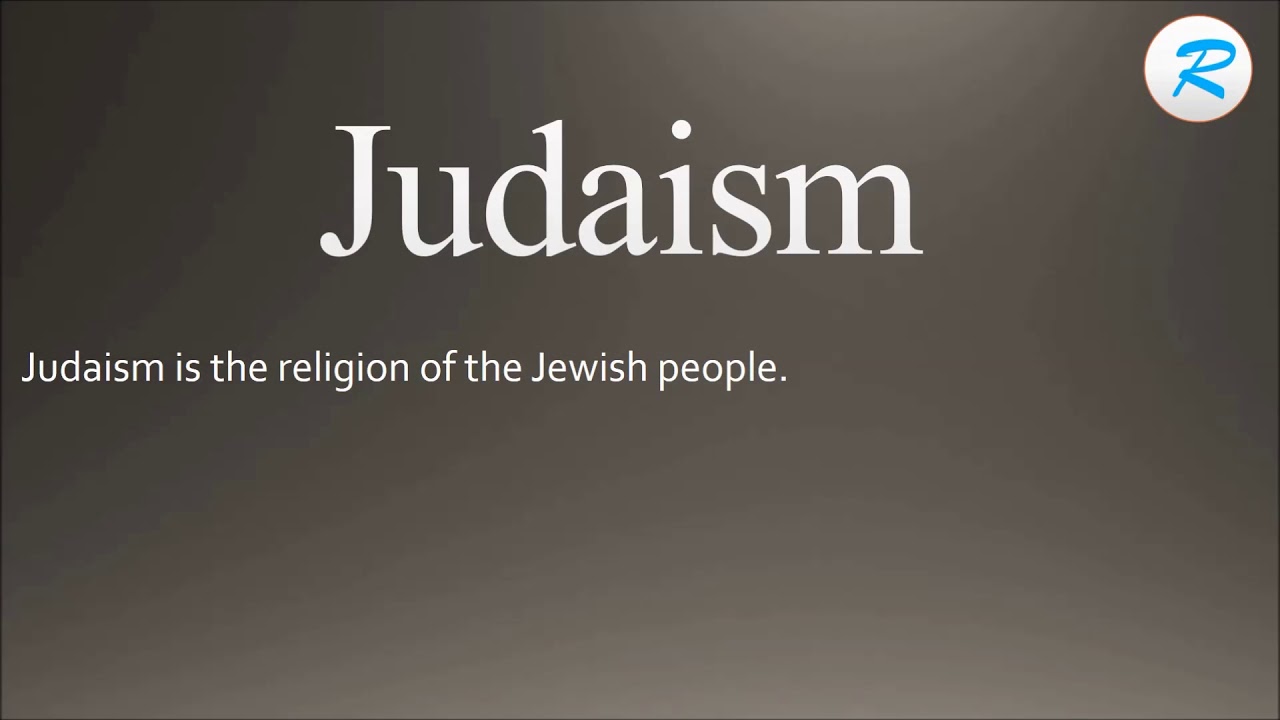How to pronounce Judaism YouTube