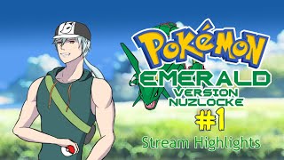 Pokemon Emerald Randomizer Nuzlocke - Stream Highlights Part 1