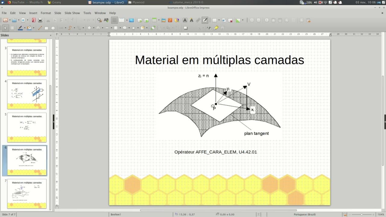 PilulAster 024 - Modelagem de material composto em múltiplas camadas - parte 3 - Code_Aster.