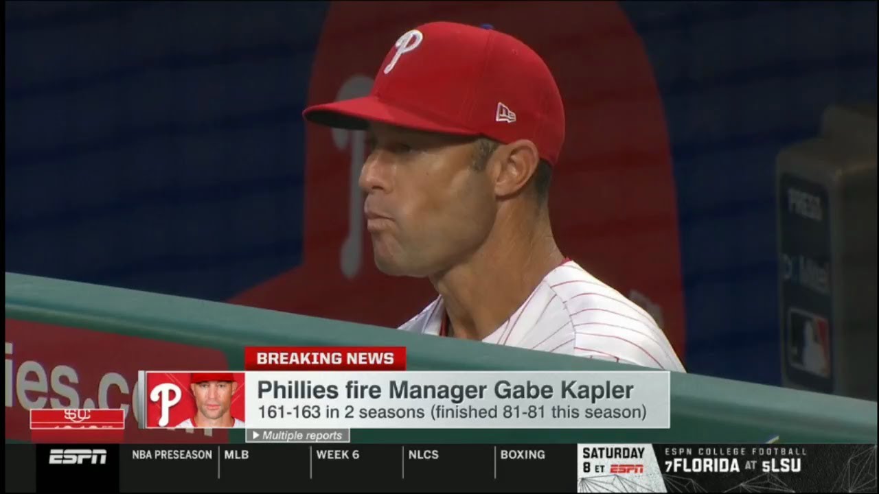 Giants fire Gabe Kapler after 4 seasons, 1 playoff trip - ESPN