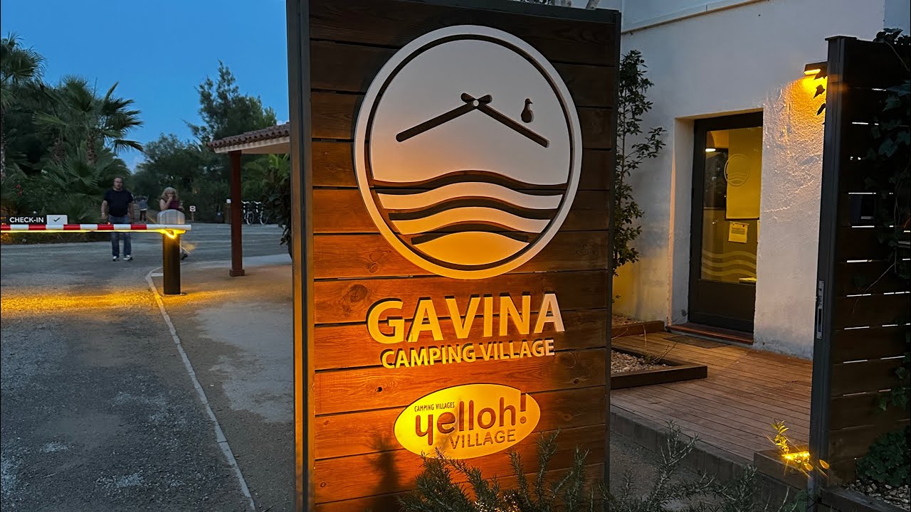 Camping Gavina, Creixell, Tarragona, Spanien. Abendstimmung. Platzrundgang / Platzvorstellung