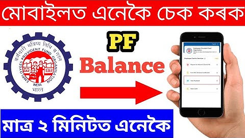 How to check PF balance  // Mobile se EPF balance check karen assamese video // EPF information