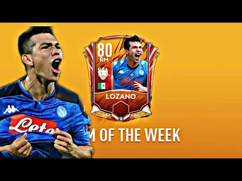 80 Lozano Ingame Review!Fifa Mobile 21 Player Review - YouTube