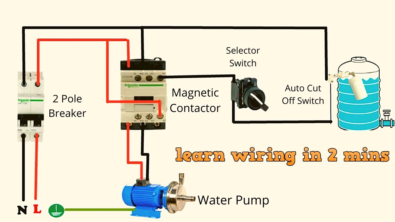 👉water tank motor auto on off wiring diagram👍 - YouTube